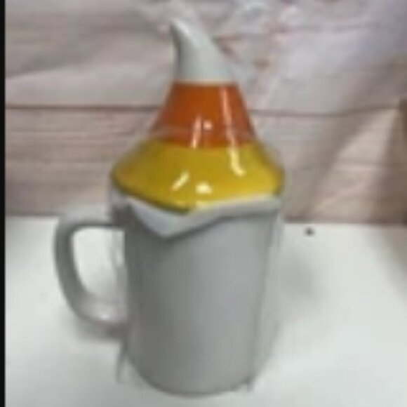 Rae Dunn Candy Corn Gnome "You're so Corny" Coffee Mug Cocoa Mug Gifts Fall NWT - Picture 5 of 7